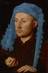 Porträt eines unbekannten Mannes mit blauer Kappe
