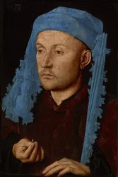 Porträt eines Mannes mit blauem Chaperon (Mann mit dem Ring)