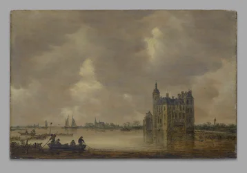 Ein Schloss an einem Fluss