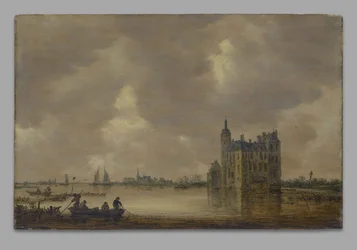 Ein Schloss an einem Fluss