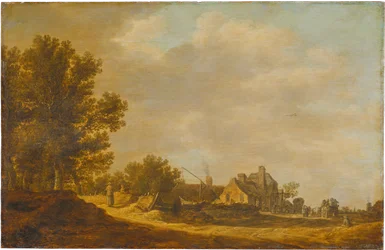 Landschaft mit Schenke