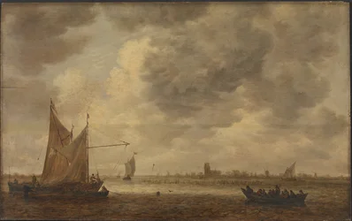 Der Fluss Oude Maas bei Dordrecht