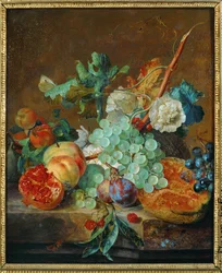 Blumen und Früchte
