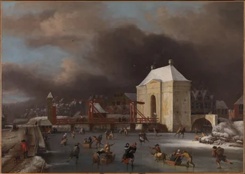 Ansicht des Heiligewegspoort in Amsterdam, um 1660-80