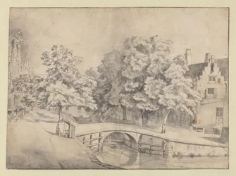 Ansicht der Leidsegracht in Amsterdam, gesehen von der Keizersgracht