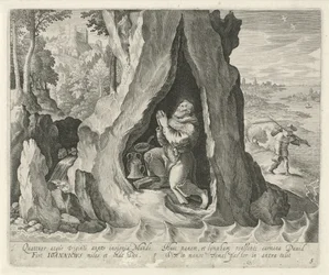 Heiliger Johannicius von Bithynien als Einsiedler