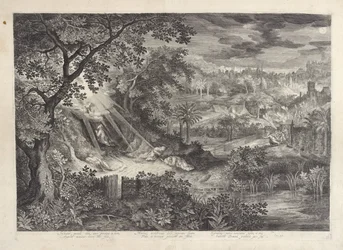 Landschaft mit Christus im Garten Gethsemane
