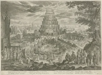 Nimrod lässt den Turm von Babel bauen