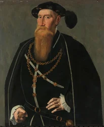 Porträt von Reinoud III. von Brederode (1493-1556), Herr von Vianen. Diakon im Orden vom Goldenen Vlies, Berater und Kämmerer von Karl V.