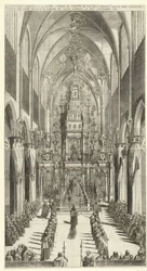 Totenmesse für Philipp IV. in Brüssel, 1665