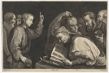 Zwölfjähriger Christus im Tempel (Theatrum Pictorium)