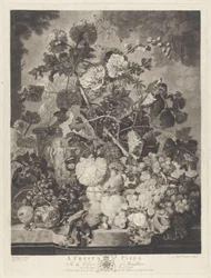 Ein Fruchtstück, graviert von Richard Earlom, 1781