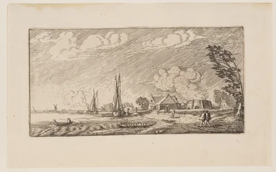 Kalkofen bei stürmischem Wetter, aus Sechs Landschaften