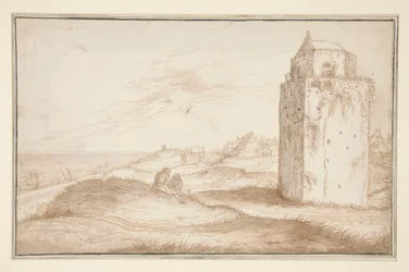 Die Dünen und der Leuchtturm bei Zandvoort