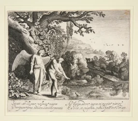 Tobias sieht den Fisch, aus der Geschichte von Tobias