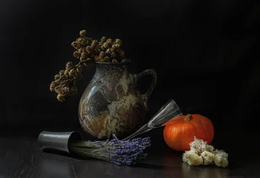 Rustikales Herbst-Stillleben