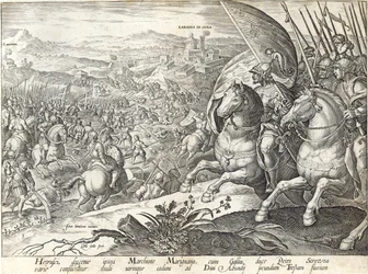 Die Schlacht von Labadia si Sena und St. Abonda, Platte 3 aus 