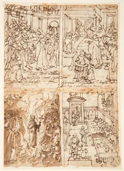 Acht Szenen aus dem Leben von San Giovanni Gualberto (recto und verso)