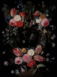 Ein Blumenkranz