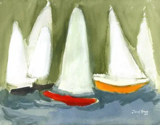 Segelboote im Puget Sound, ca. 2020