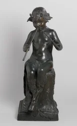 Sitzender Faun