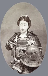 Eine weibliche Samurai