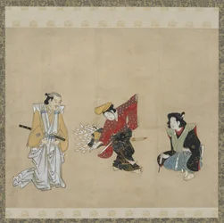 Junge, der einen Narihira-Tanz aufführt, Edo-Periode