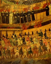 Detail aus Das Martyrium der Jesuiten in Japan im Jahr 1622