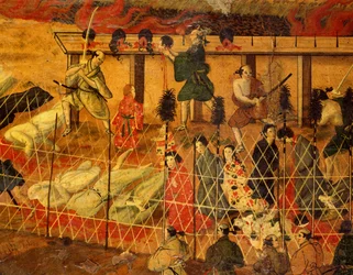 Detail aus Das Martyrium der Jesuiten in Japan im Jahr 1622