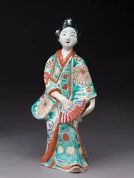 Figur einer tanzenden Frau, japanisch, wahrscheinlich 17. Jahrhundert