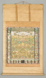 Illustration des Kontemplations-Sutra (Taima Mandara)