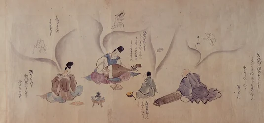 Japanische Musiker, aus Sadanobu Matsudairas 