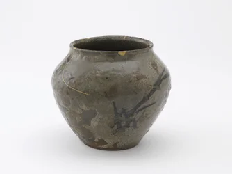 Krug mit Schilfrohrmotiv, Saga Präfektur, Momoyama-Periode, spätes 16.-frühes 17. Jahrhundert