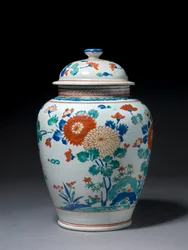 Gefäß mit Deckel, ca. 1670-80