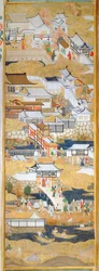 Osakazu Byobu - Japanischer achtteiliger Wandschirm