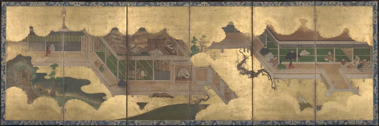 Szenen aus der Geschichte von Genji, 1625-60