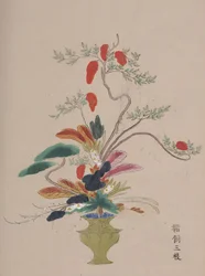 Band mit Blumen-Aquarellen