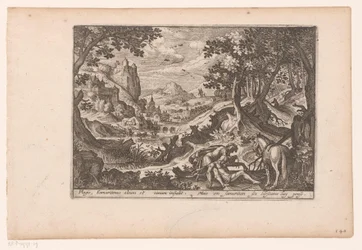 Landschaft mit der Geschichte vom barmherzigen Samariter