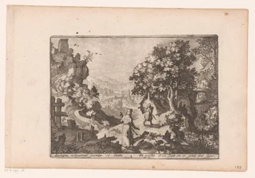 Landschaft mit der Geschichte des barmherzigen Samariters