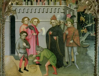 Das wunderbare Kornvermehrung, (Detail)