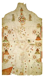 Karte des Mittelmeers und des Schwarzen Meeres, 1563