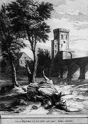 Die Milchmagd und der Milchtopf (Gravur)