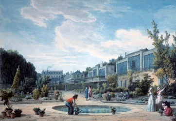 Ansicht des Königsgartens (heutiger Jardin des Plantes)