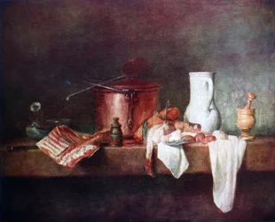 Küchenstillleben 1735 von Jean-Baptiste-Siméon Chardin