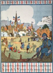 Plakat zur Werbung für die Zweite Nationale Verteidigungsanleihe