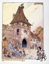 Die Rückkehr des Elsass nach Frankreich, 1919 (Illustration)