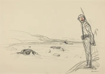 Entlang der Marne, wahrscheinlich 1918