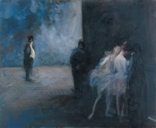 Backstage-Symphonie in Blau