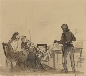 Vor dem Mahl in Emmaus