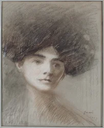 Porträt von Madame Henri de Régnier, geborene Marie de Hérédia, 1907